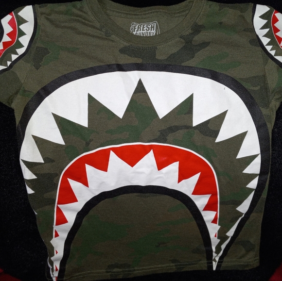 Fresh Laundry Boy's Green camo ✈ flying 🐯 tigers T-shirt. Comes with freebie. - Picture 3 of 7